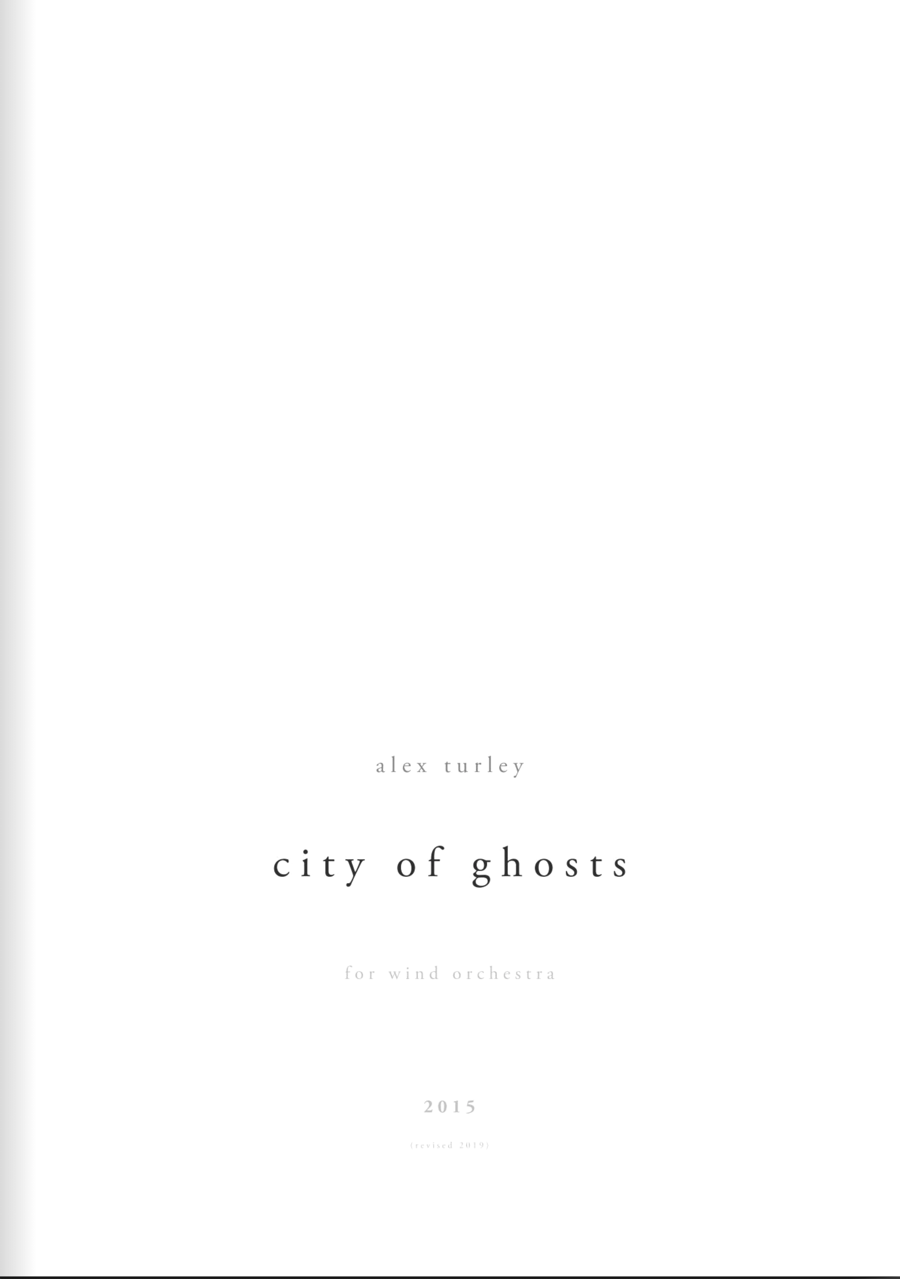 City Of Ghosts by Alex Turley