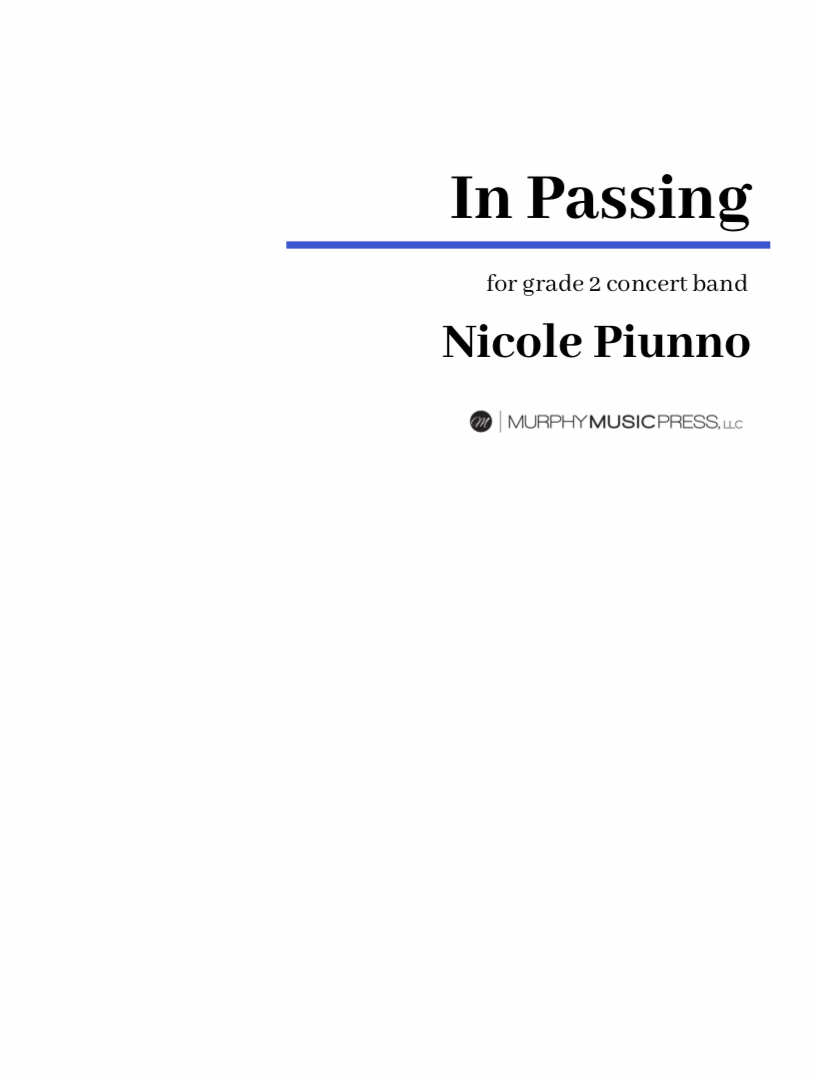 In Passing by Nicole Piunno