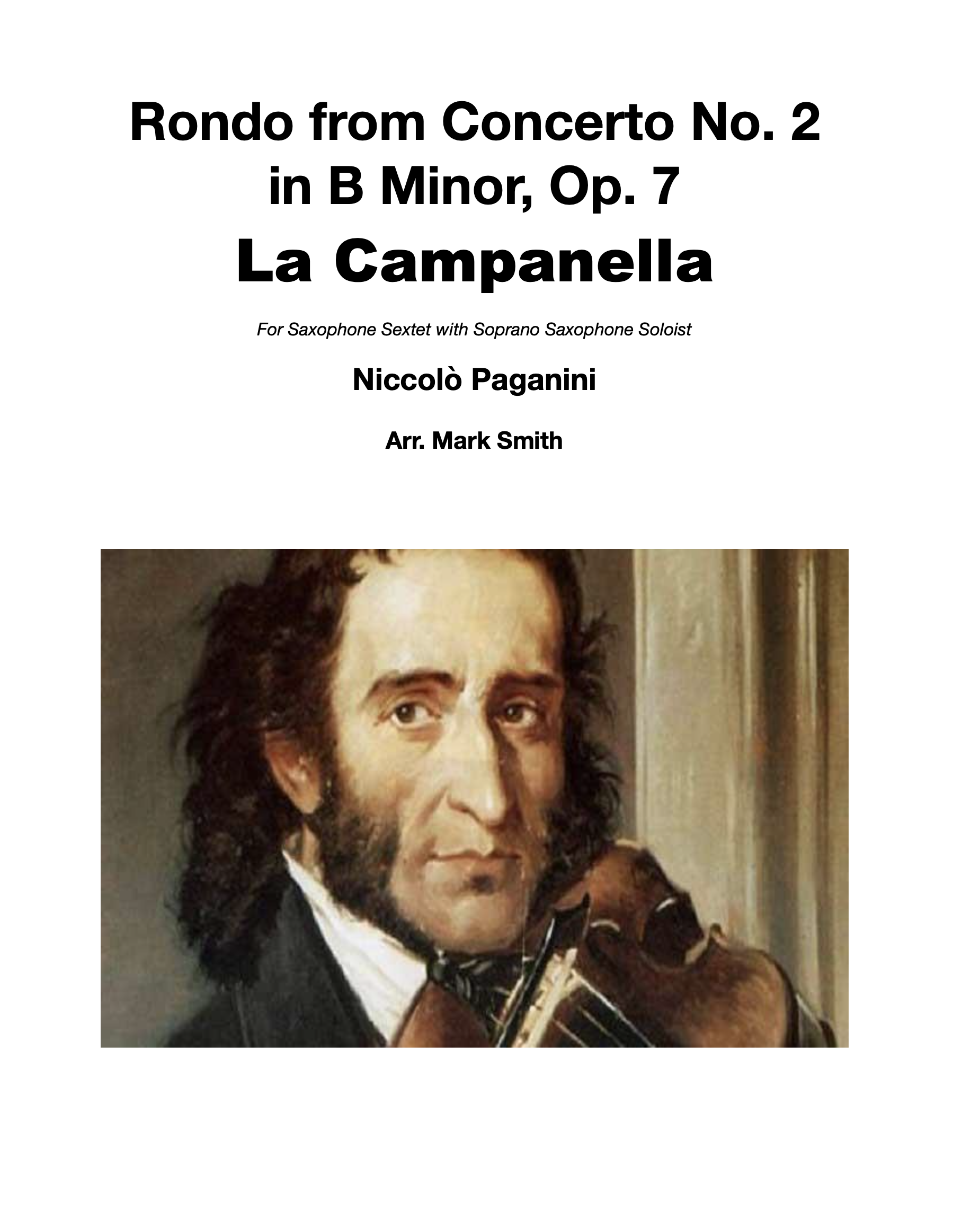 La Campanella  by Paganini, arr. Mark Smith