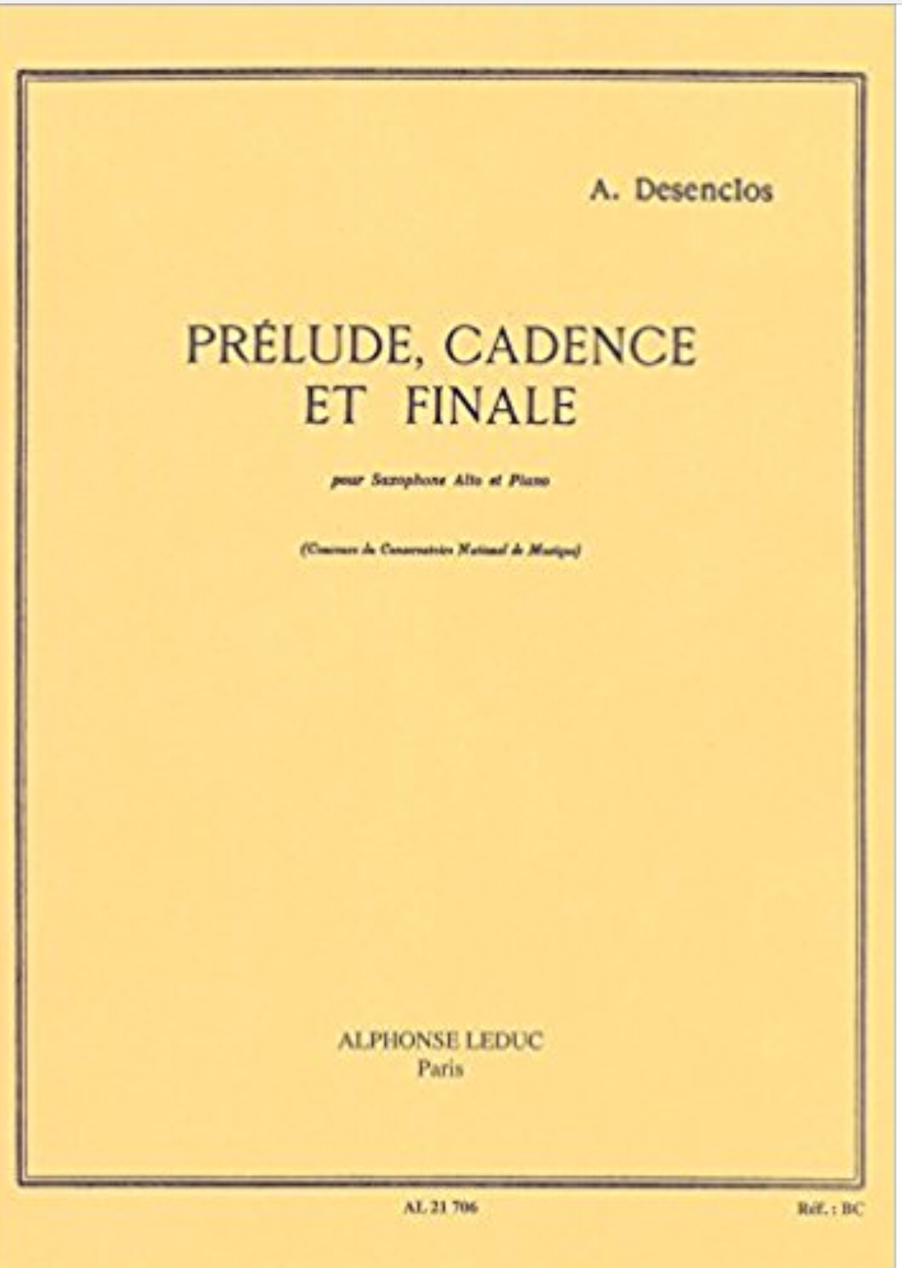 Prelude, Cadence, Et Finale by Alfred Desenclos