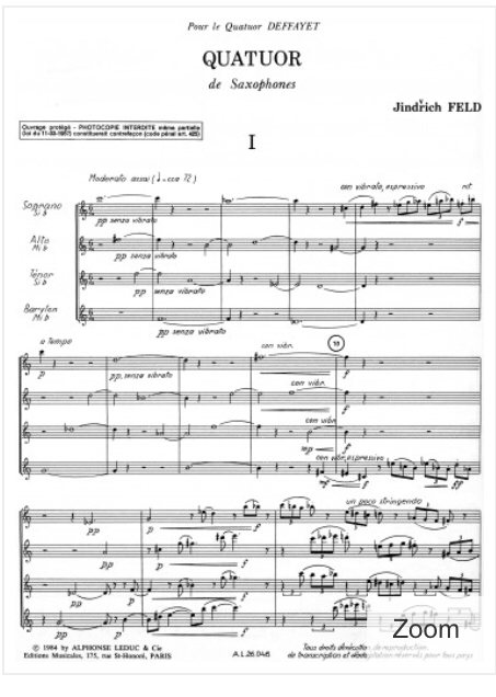 Quatuor by Alfred Desenclos