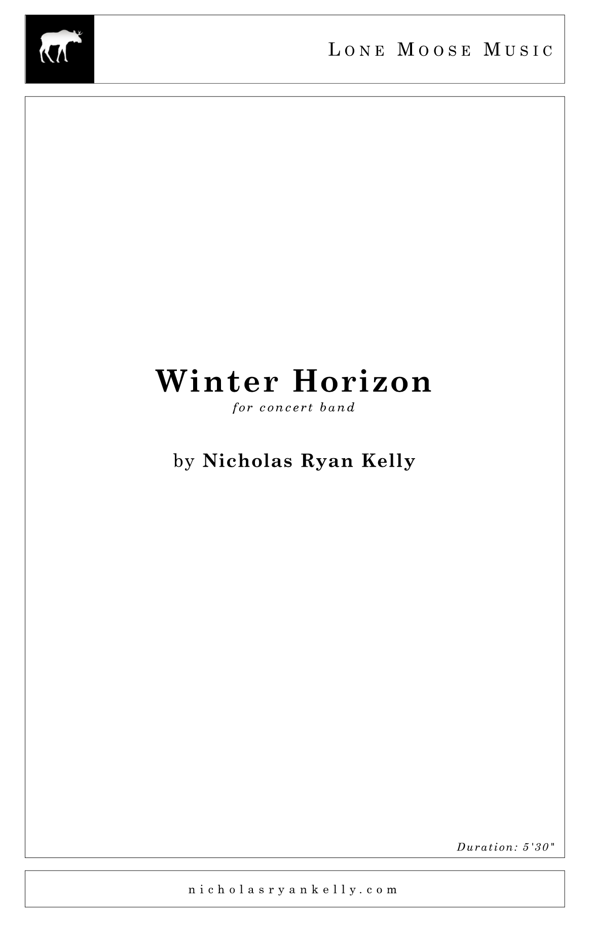 Winter Horizon by Nicholas Ryan Kelly