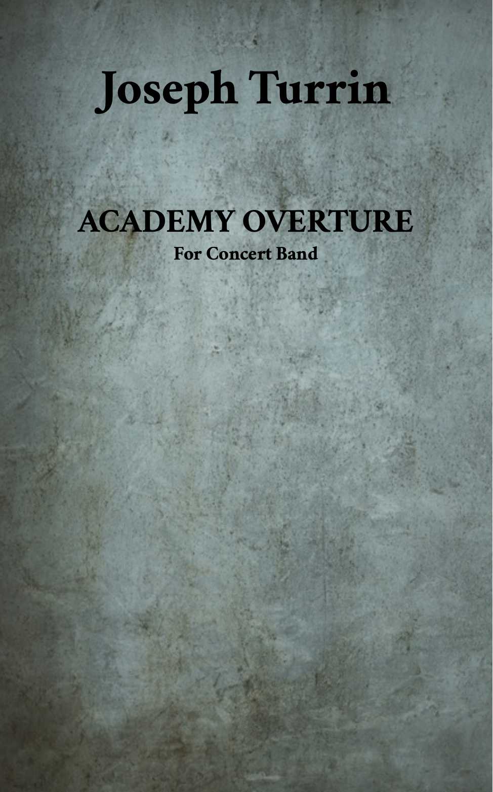 Academy Overture (Score Only) by Joseph Turrin