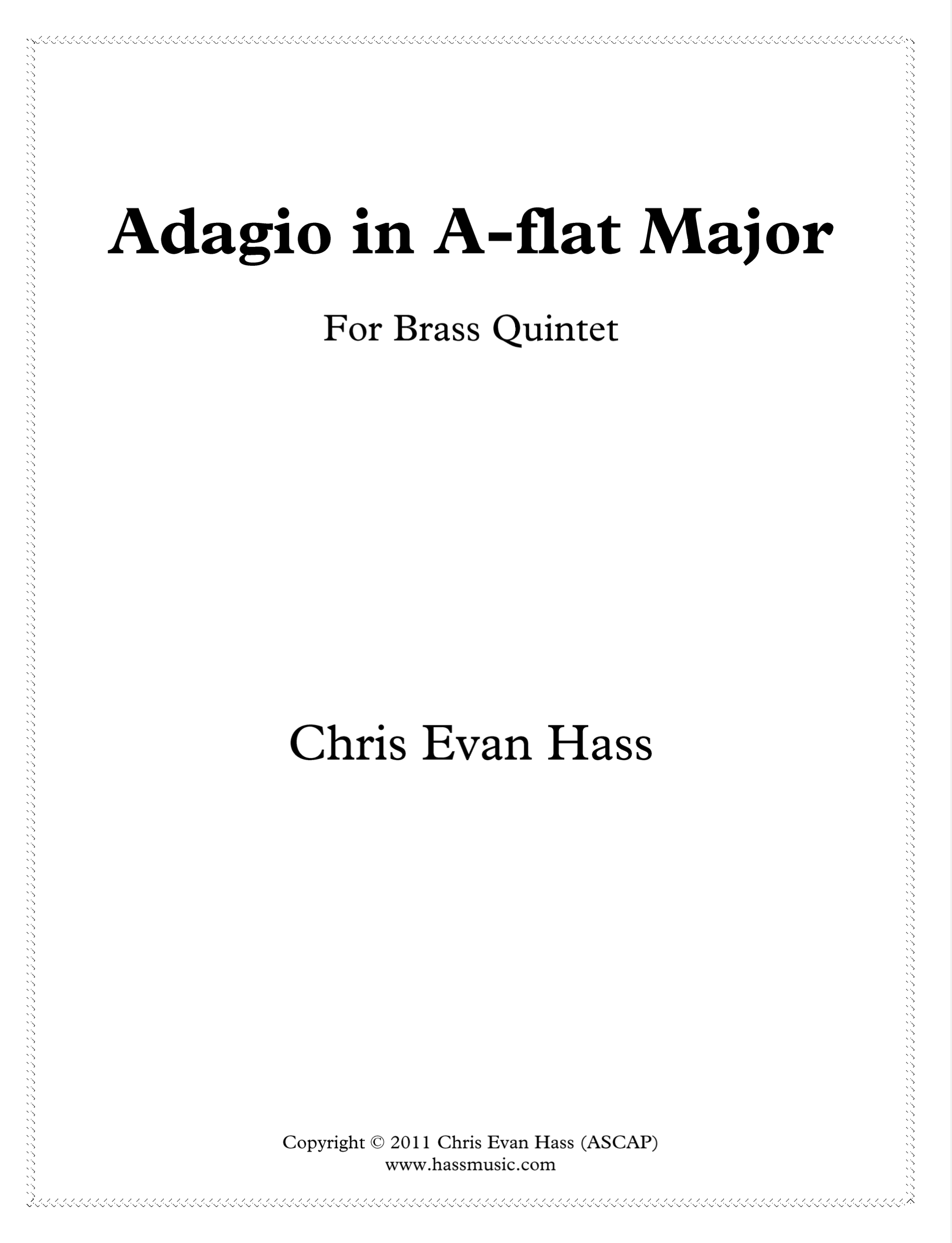Adagio In Ab Major by Chris Evan Hass