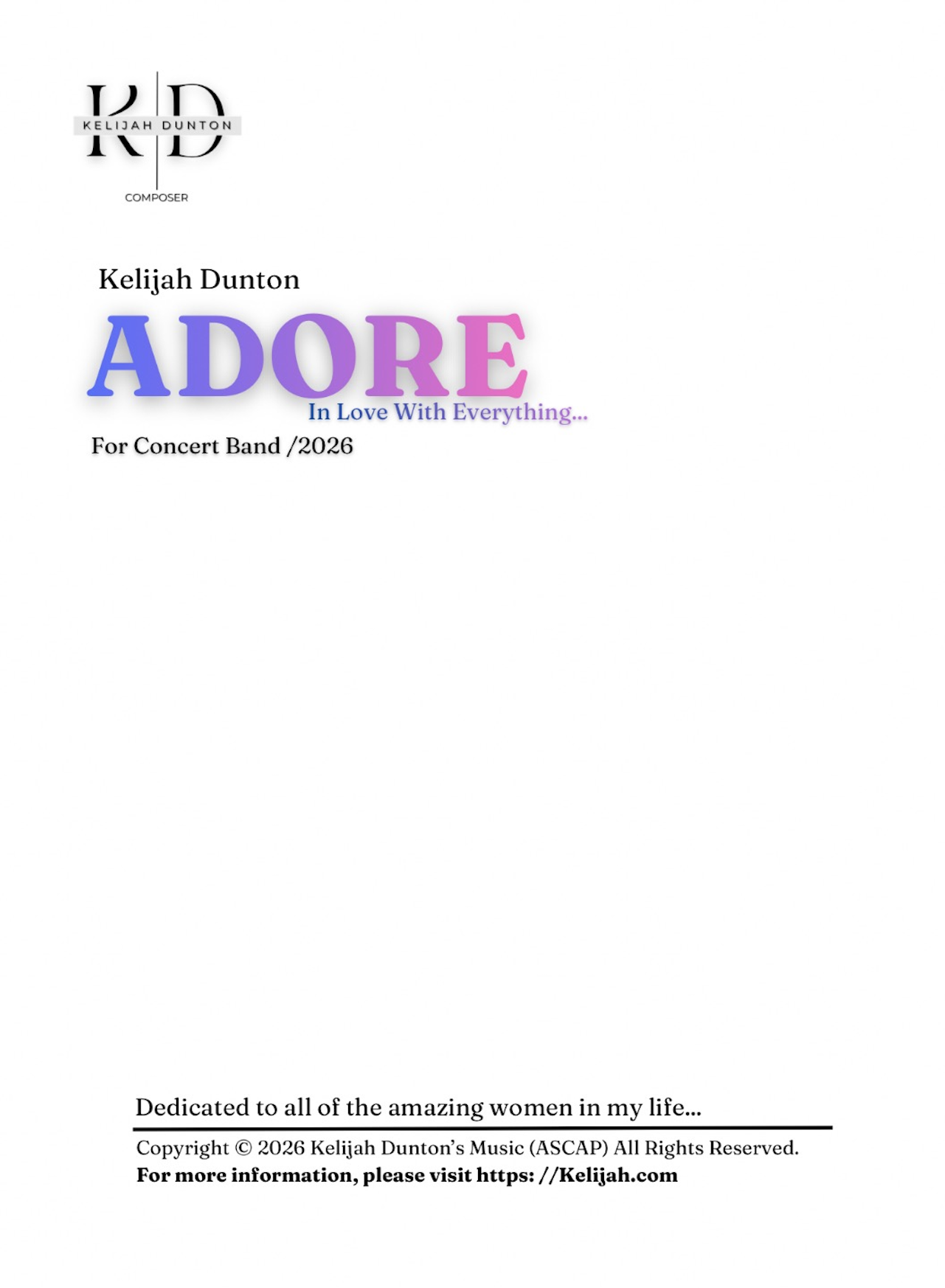 Adore by Kelijah Dunton