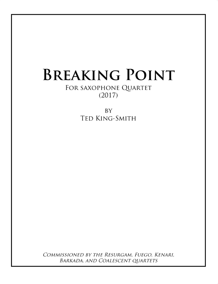 Breaking Point by Ted King-Smith