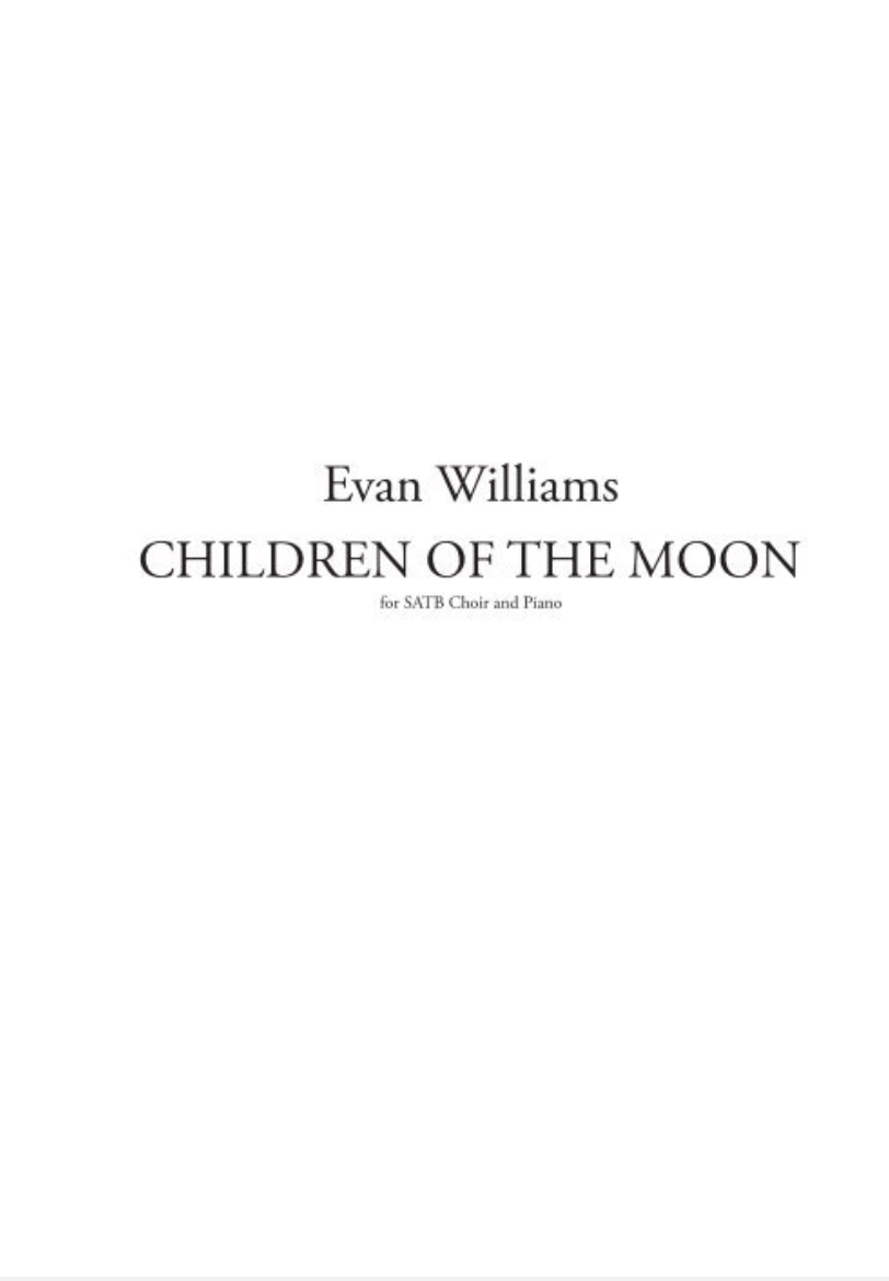 Children Of The Moon by Evan Williams
