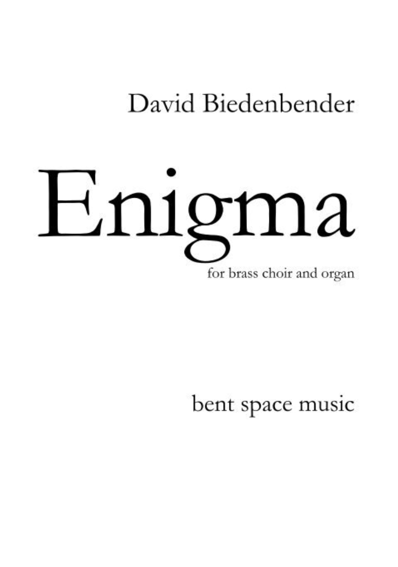 Enigma by David Biedenbender