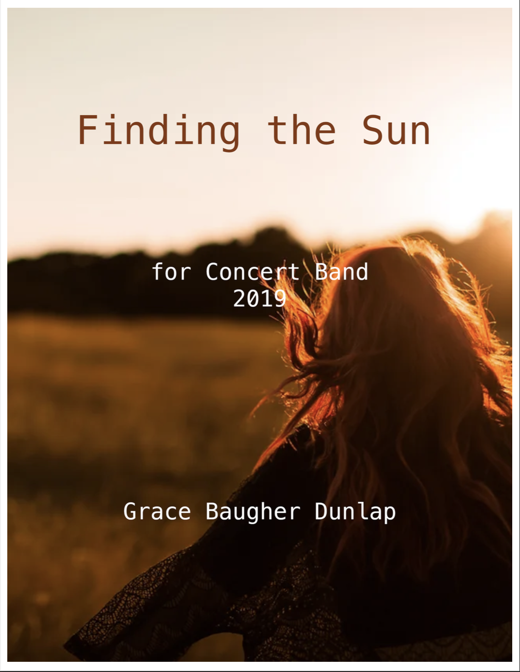 Finding The Sun (Score Only) by Grace Baugher