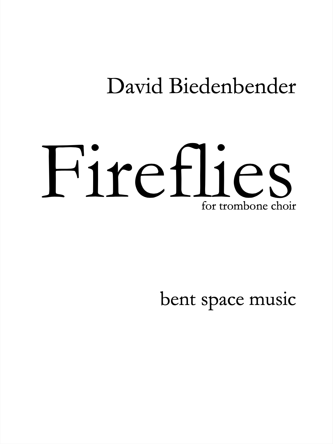 Fireflies by David Biedenbender