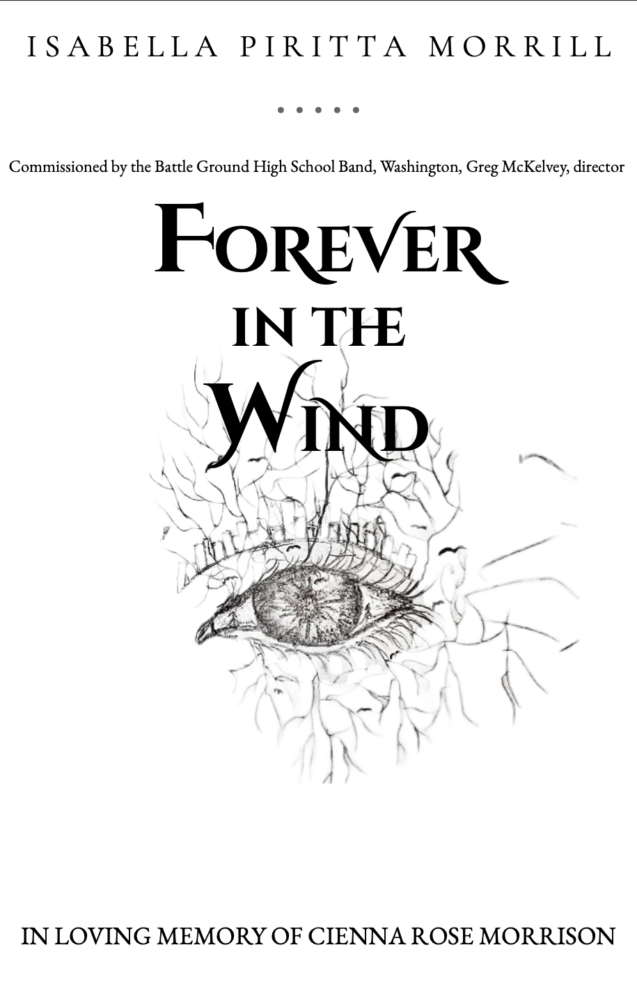 Forever In The Wind (Score Only) by Isabella Piritta Morrill