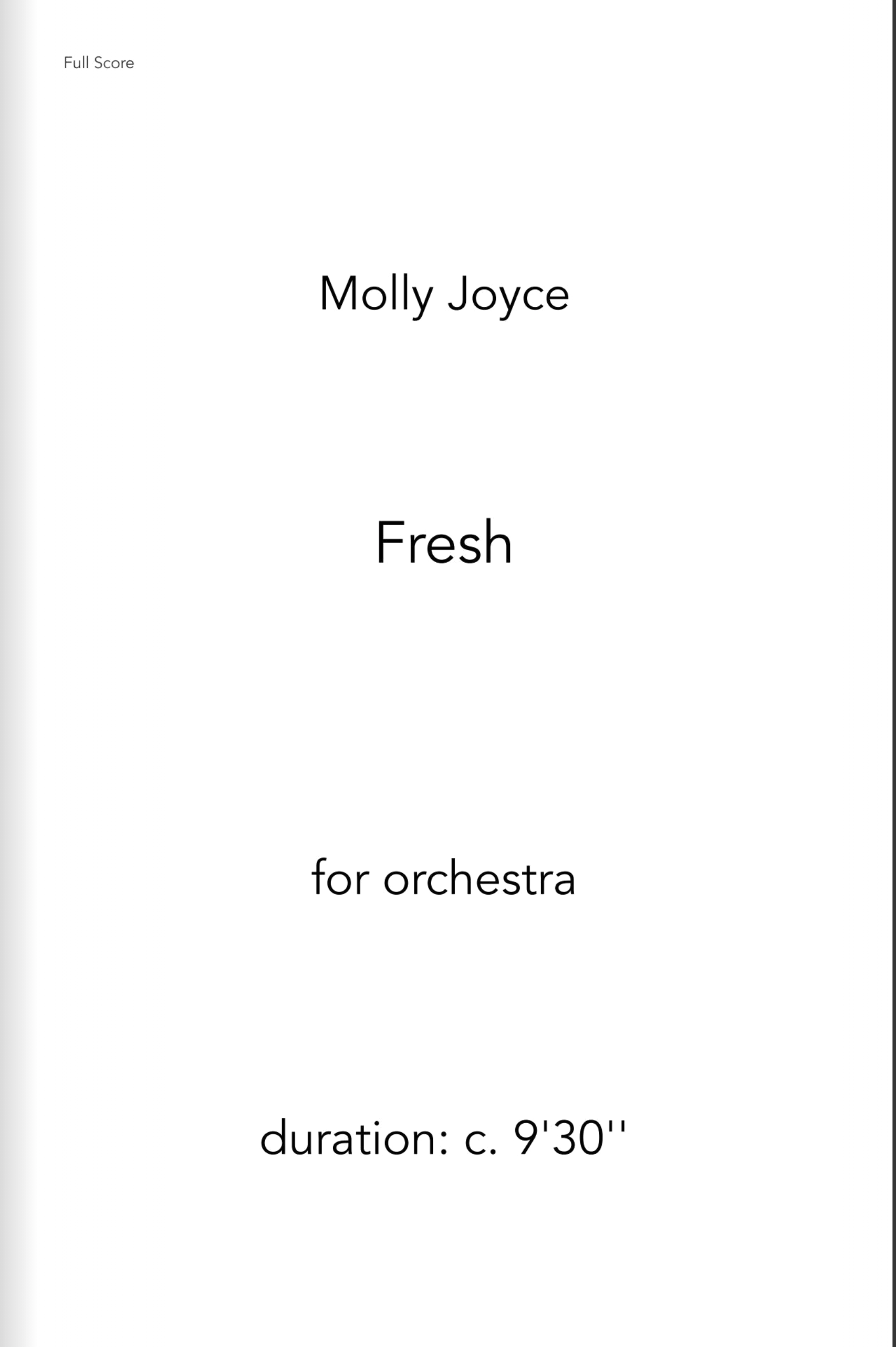 Fresh by Molly Joyce