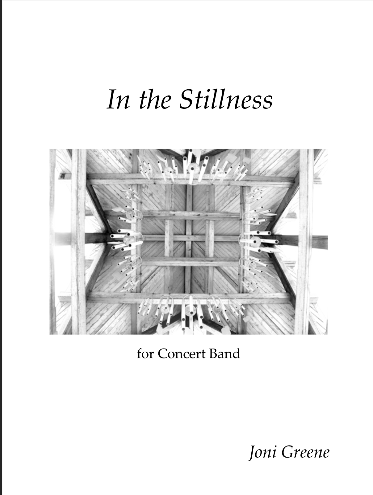 In The Stillness (Score Only) by Joni Greene