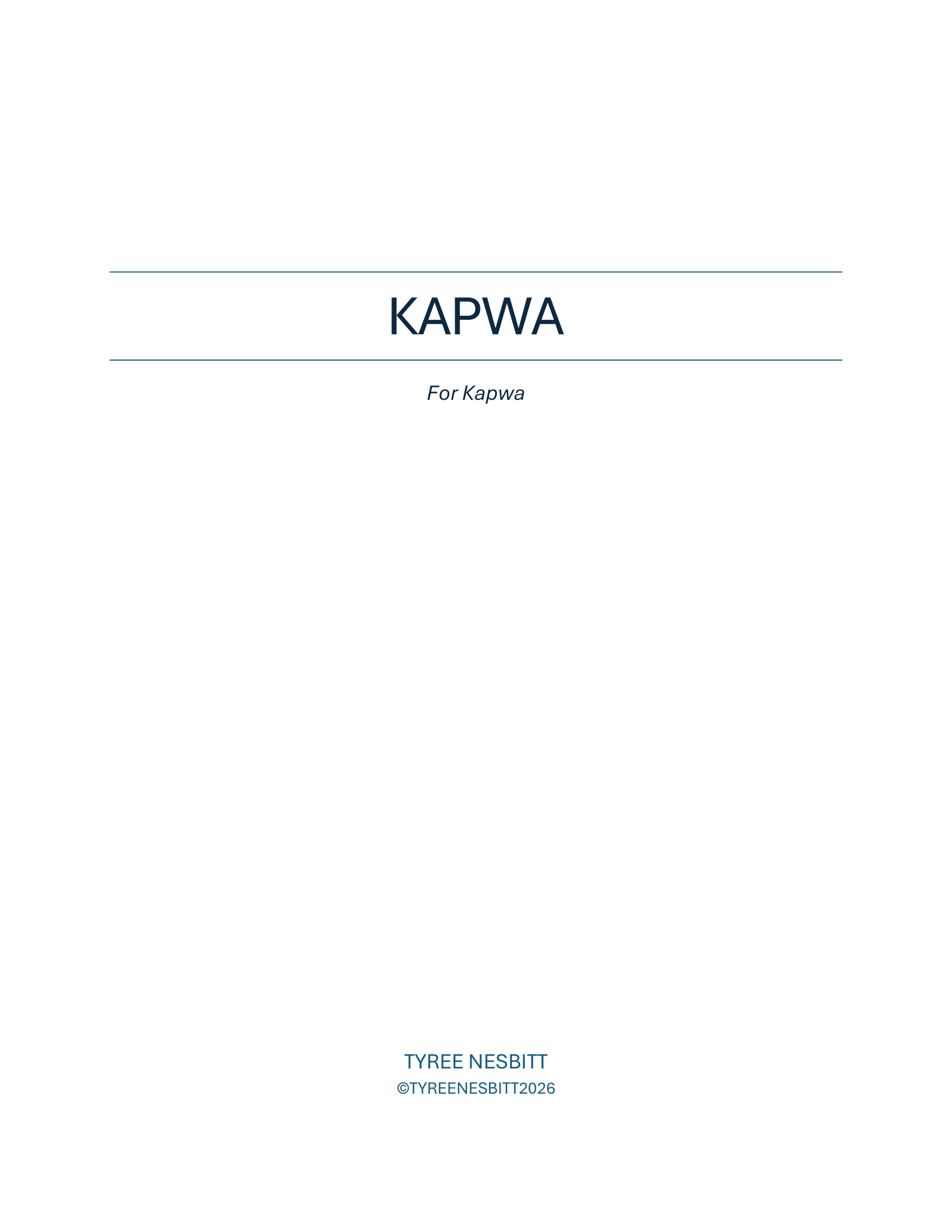 Kapwa (PDF Version) by Tyree Nesbitt