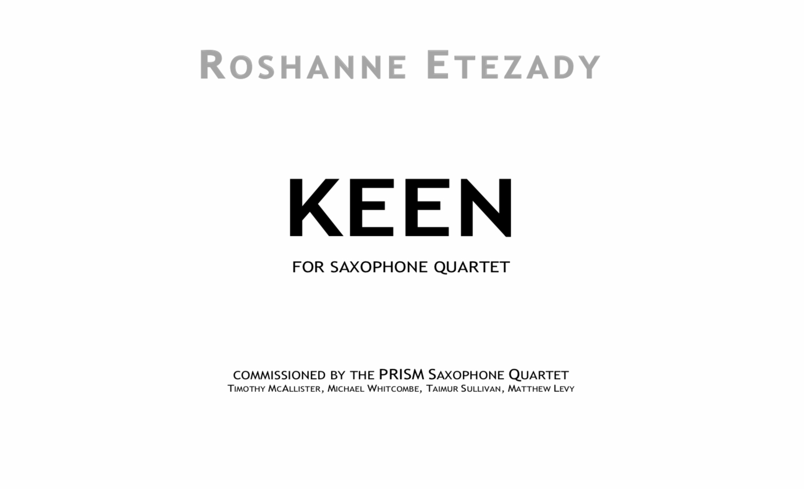 Keen by Roshanne Etezady