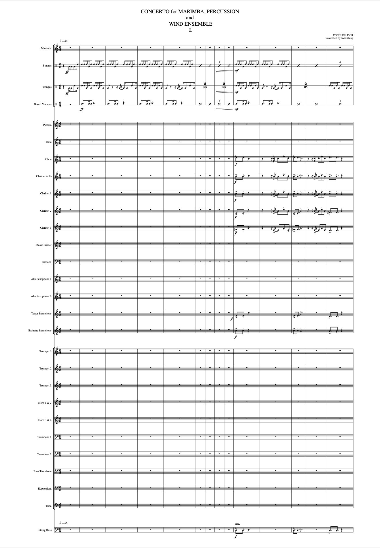 Marimba Concerto by Conni Ellisor