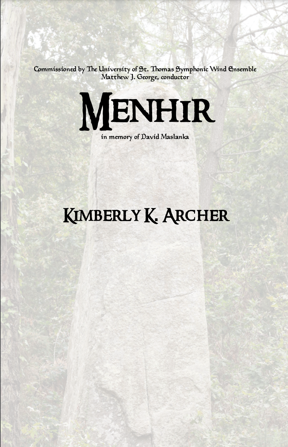 Menhir by Kimberly Archer