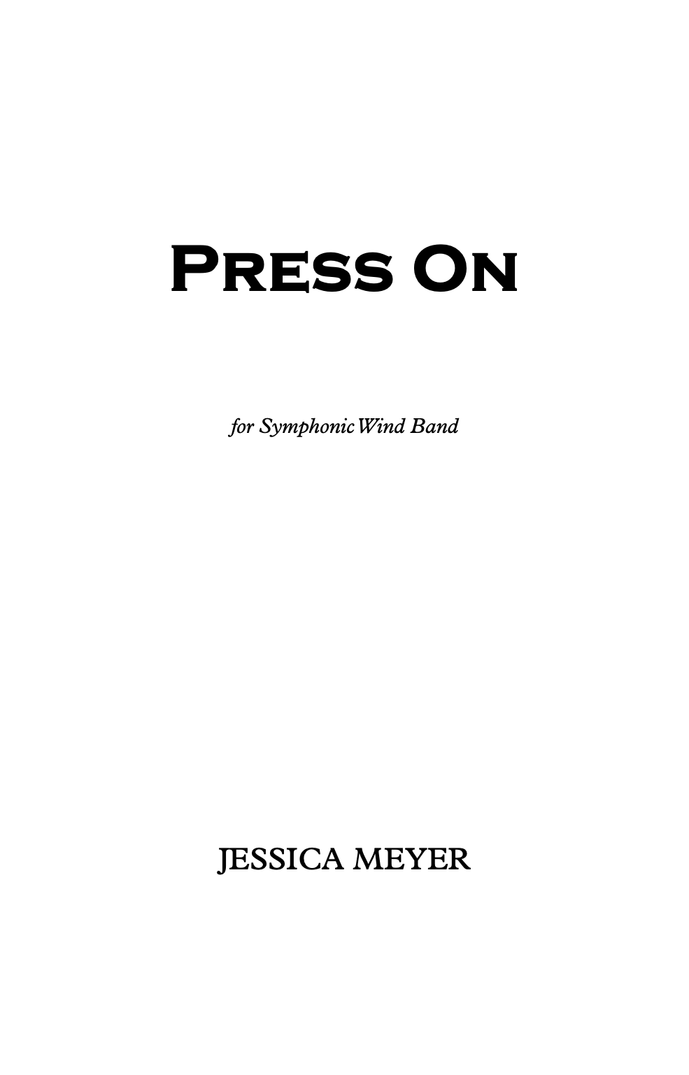 Press On by Jessica Meyer