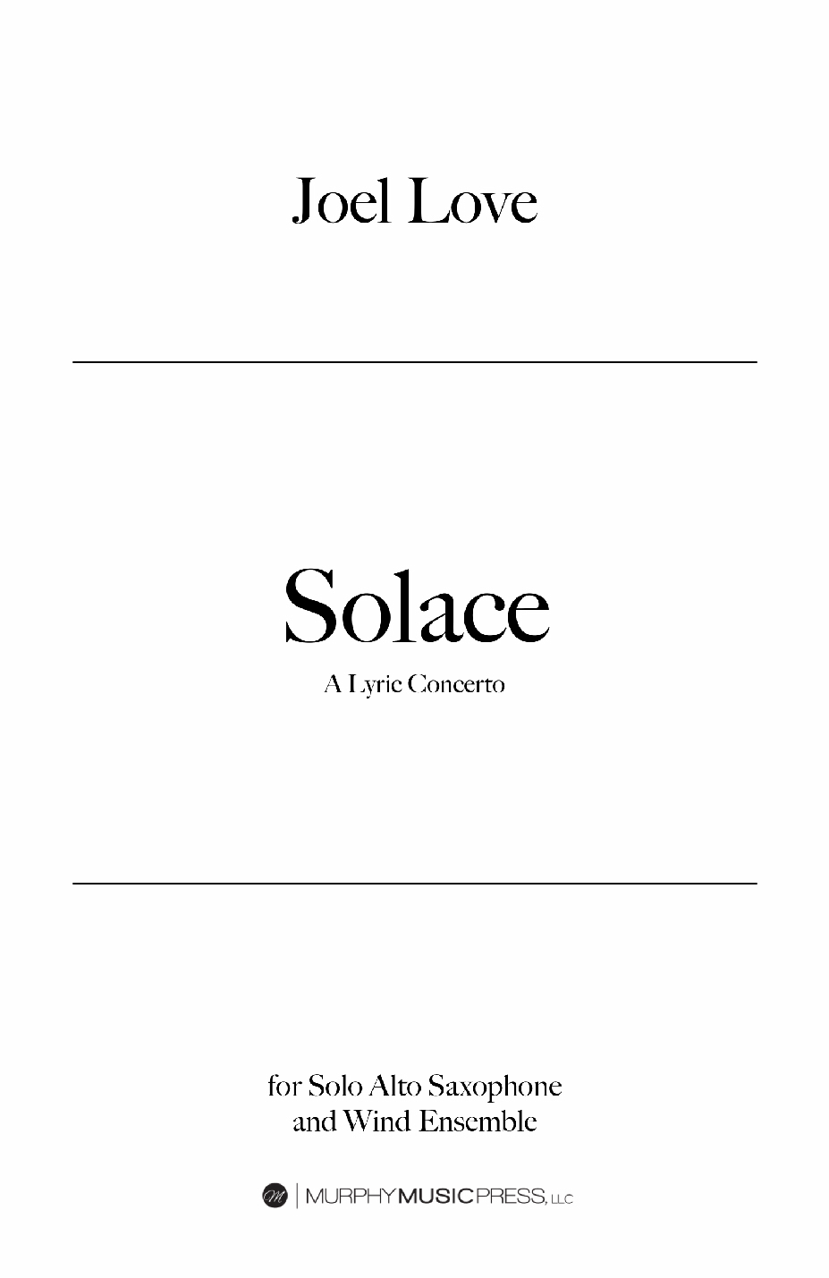 Solace (parts Rental Only) by Joel Love