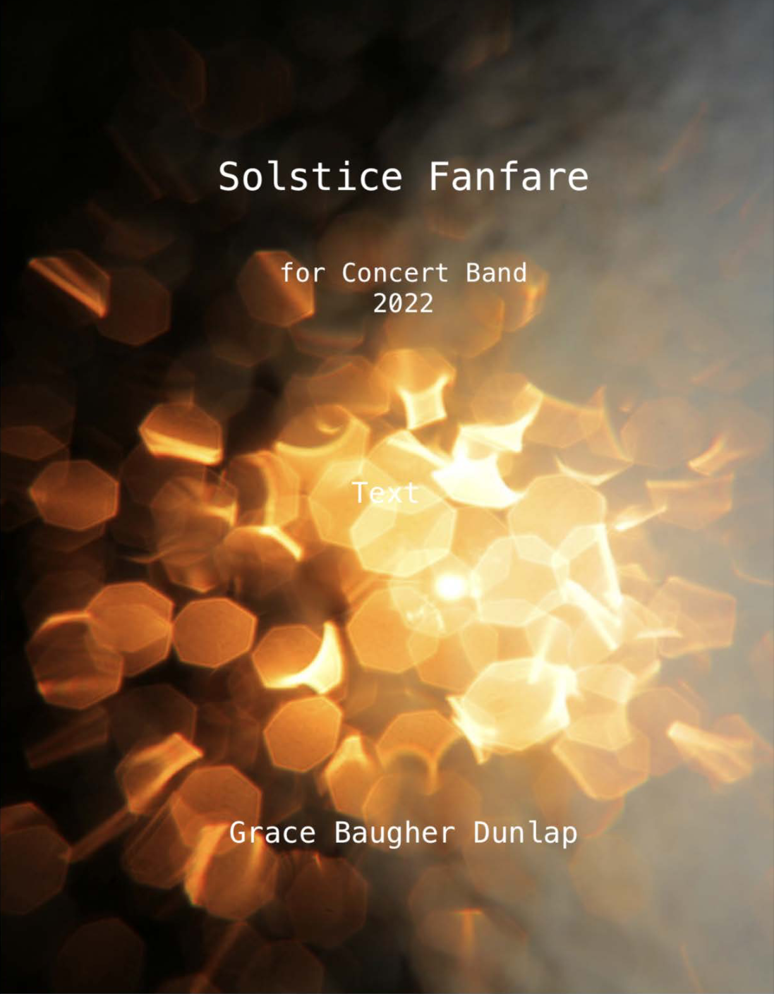 Solstice Fanfare (Score Only) by Grace Baugher
