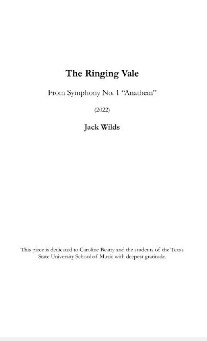 The Ringing Vale by Jack Wilds