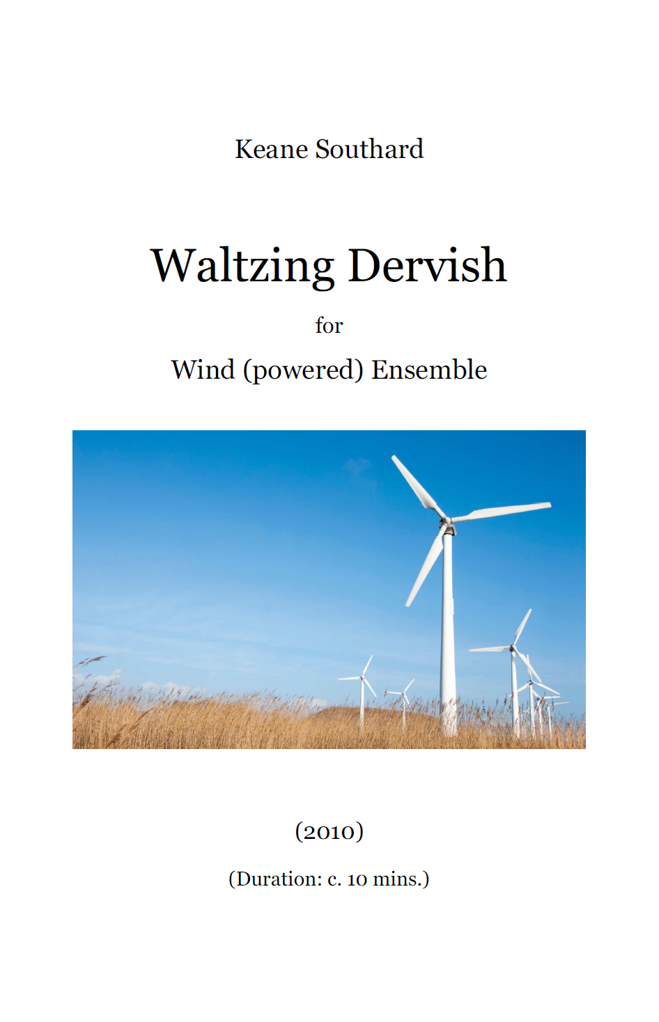 Waltzing Dervish (Score Only) by Keane Southard