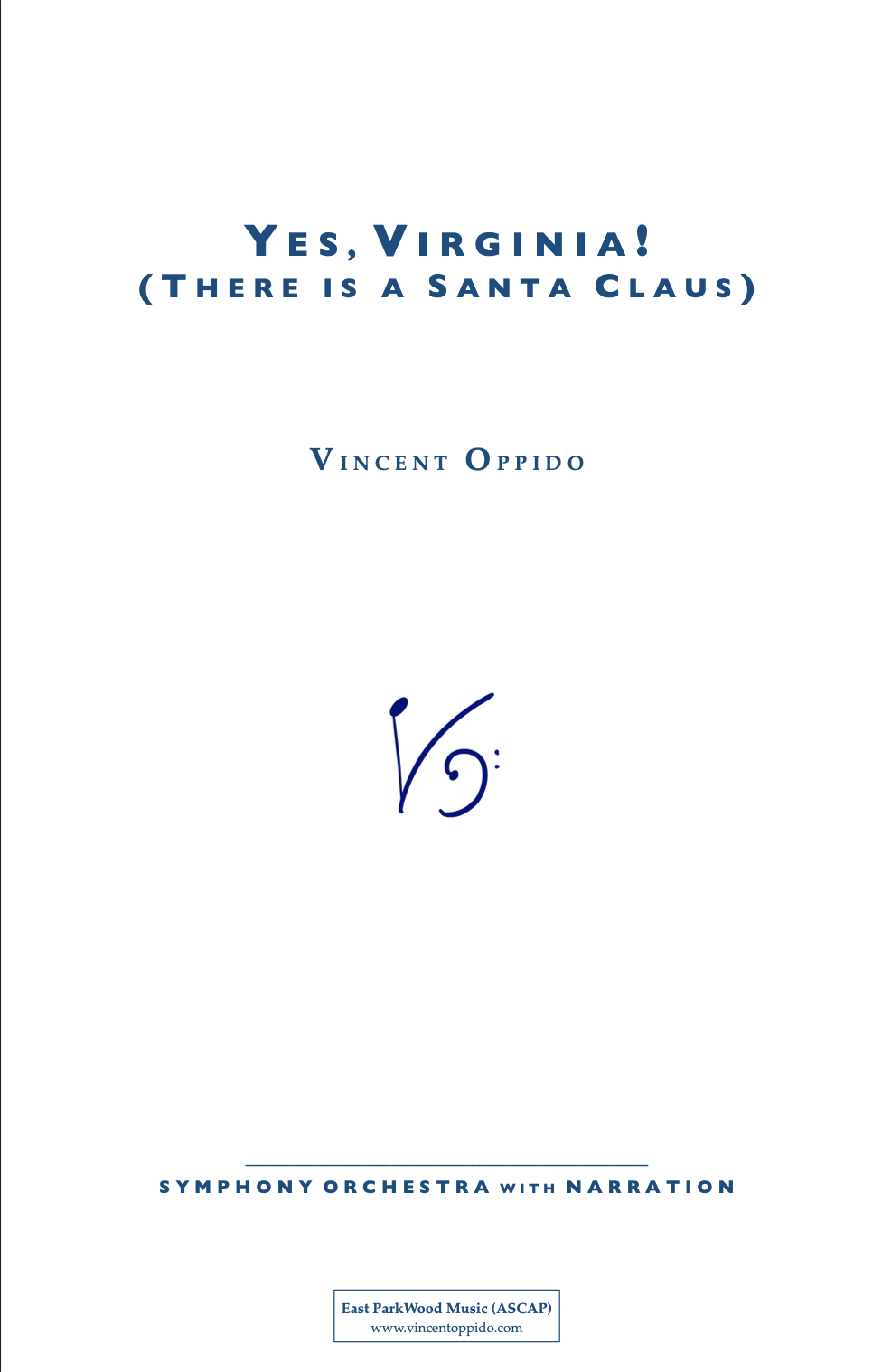 Yes, Virginia (There Is A Santa Claus) (Score Only) by Vincent Oppido